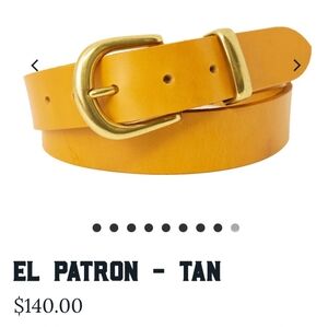 LA MATERA Tan Leather Belt